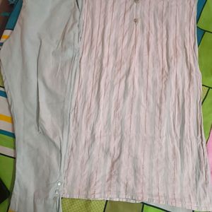 Khadi Cotton Kurti With Pant Both Side Pockets