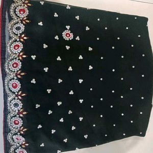 Diamond Work Saree