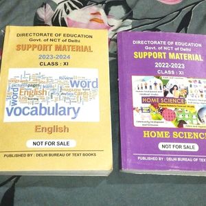 Support Material Of English & Homescience Class11