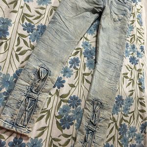 Light Blue With White Shade Jeans