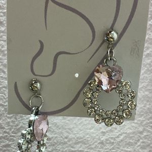 Pink Heart Earrings