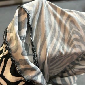 Y2k Baggy Zebra Patterned