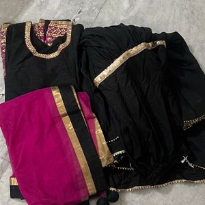 Beautiful Black Traditional Sharara Set