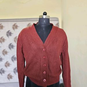 Maroon Cardigan