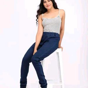 Denim Skinny Fit Jeggings For Women