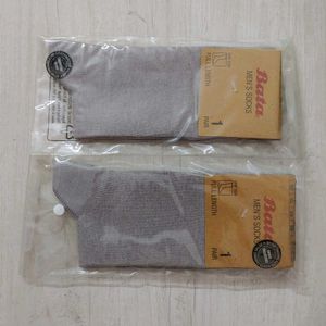 The Bata New Socks Combo-2 Formal Wear(Light Grey)