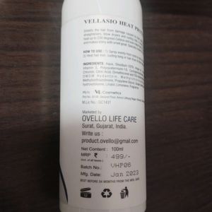 Vellasio Heat Protectant Hair Spray