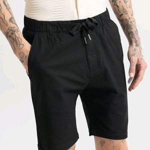 2 Snitch Linen Shorts (Black+Brown) W32