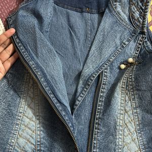 Denim Sleeveless Jacket