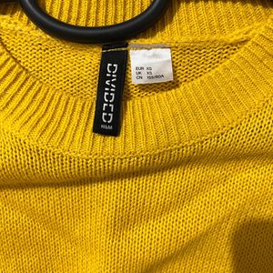 H&M Yellow Women Pullover