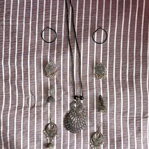 OXIDIZED SILVER JEWELLERY SET