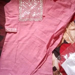 Kurta Set In Khadi Cotton Fabric