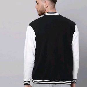 Varsity Jacket For Men/ Women In Black Colour