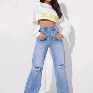 New Denim Ripped Jeans For Women