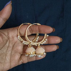 Golden Hoop Jhumka