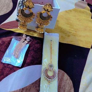 Combo Of 3 Party Wear Earning Mangtika Bangles