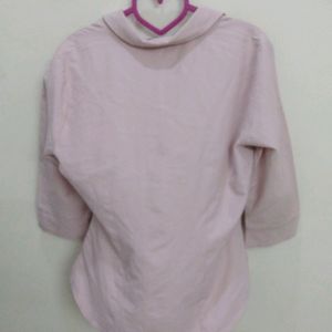 A Beautiful Peach Colour Shirt Size (S)