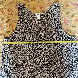 H&M Sleeveless Leopard Print Top