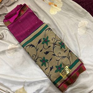 Flower Print Saree