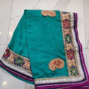 Party Wear Design Saree Beautiful Work Border