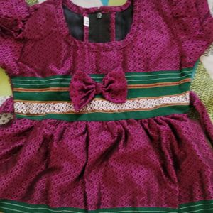 Paithani Frock Girls