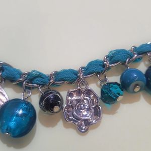 Cerulean Splendour: Imported Charm Bracelet