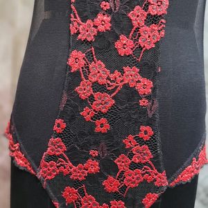 Red & Black Bodysuit