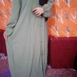 Light Green Colour Abaya