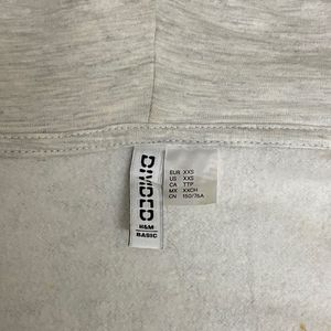 H&M Crop Zip Through Hoodie