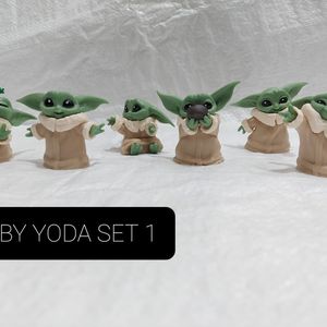 Baby Yoda Small Miniature’s 6 Pcs