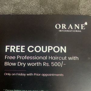 Free Proffesional Hair Cut Voucher