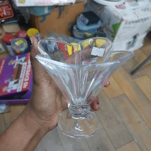 Crystal Clear Flower Shape Ice Cream Glass 4