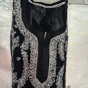 Straight Mirror Kurti with Matching Inner