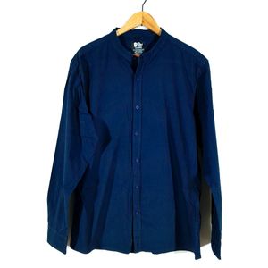 Navy Blue Chinese Collar Shirt (Men's)