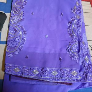 Purple Saree