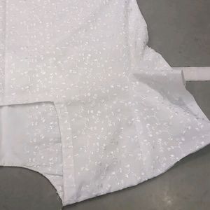 Pure White Chicken Material Dress