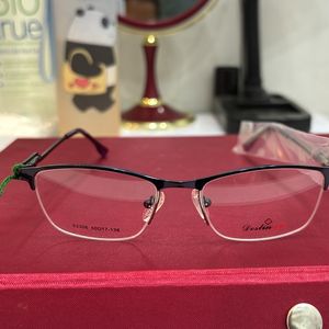 Semi Rimless Frame With Violate Coloured Metal