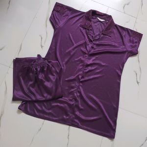 Solid Purple Nighsuit (Women)