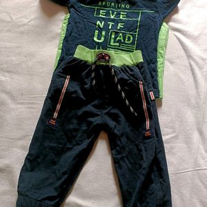 Baby Boy Pant Tshirt With Jacket