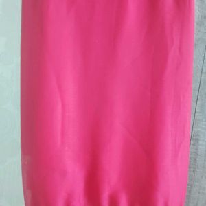 Georgette Magenta Saree With Stiched blouse