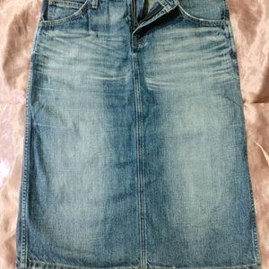 Levis Demin Slit Skirt