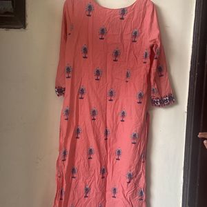 Pink Blue Kurta