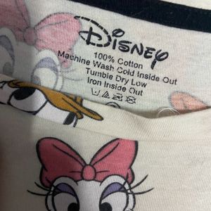 Cute  Crop Top With Printed Donald Duck