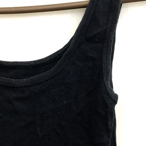 Tank Top Black Simple Vest