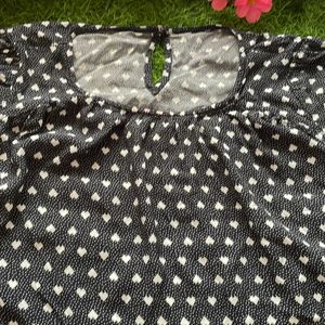 Polka Dotted Hip cover Top