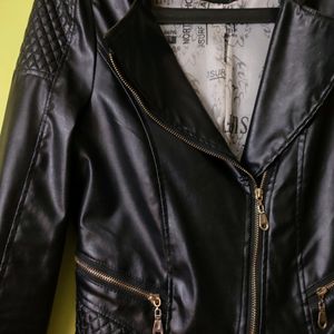 Black Biker Leather Jacket