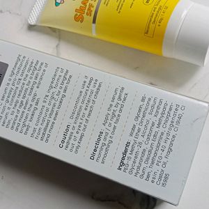 Vitamin C Face Serum And Fix Derma Sunscreen