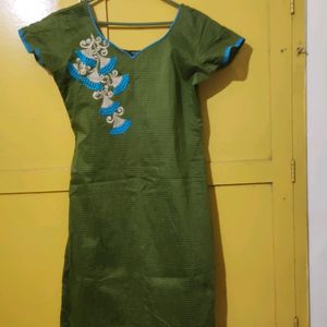 Premium Olive And Blue Color Kurta