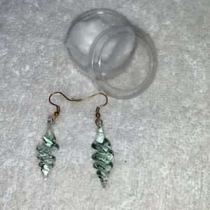 Goa Famous Glass Earrings Transparent Color