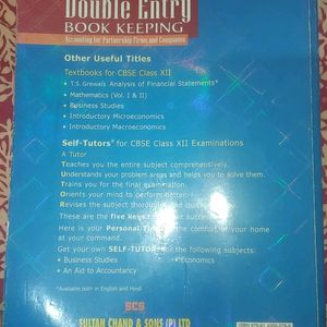 Double Entry Book Keeping Class 12